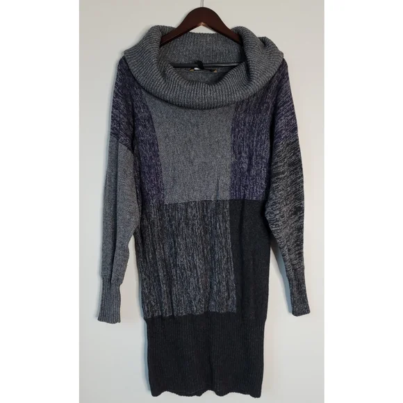 BCBGMaxAzria Dresses Bcbgmaxazria Color Block Cowl Neck